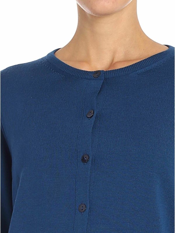 カーディガン - ブルー shop online: FUZZI