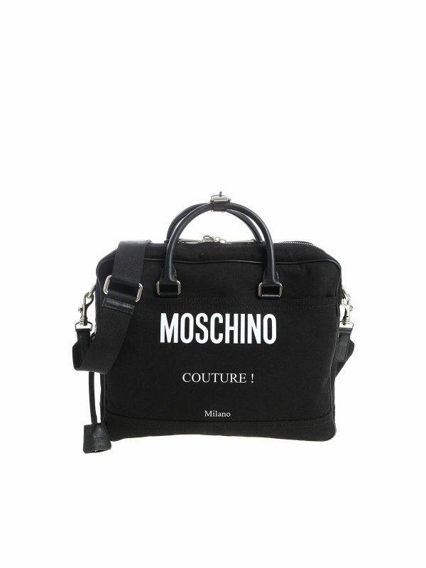 MOSCHINO: トートバッグ - トートバッグ - 黒