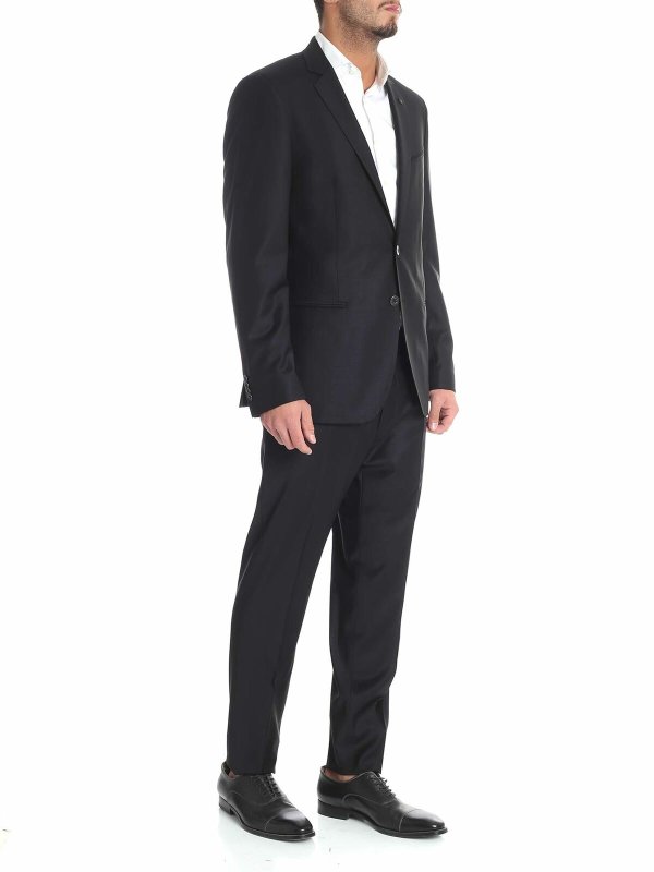 KARL LAGERFELD: completi online - Abito due bottoni nero in lana