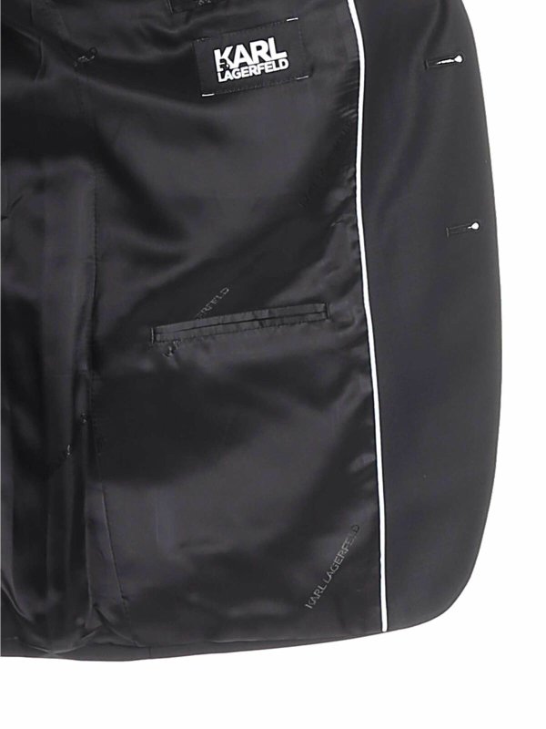 KARL LAGERFELD buy online Abito due bottoni nero in lana