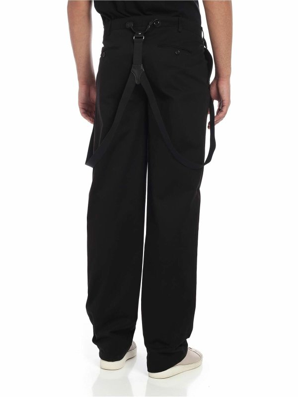 iKRIX MOSCHINO: casual trousers - Black pants with pleats