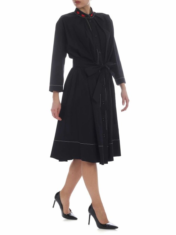 Vivetta: ニーレングスドレス online - 膝丈ドレス - 黒