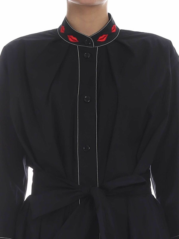 膝丈ドレス - 黒 shop online: Vivetta