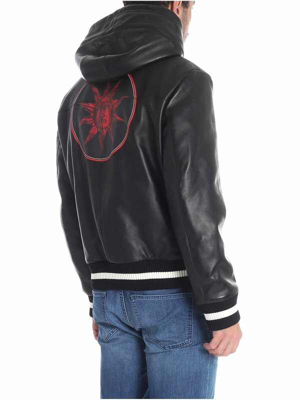 iKRIX FAUSTO PUGLISI: Chaquetas de cuero - Chaqueta De Cuero - Negro