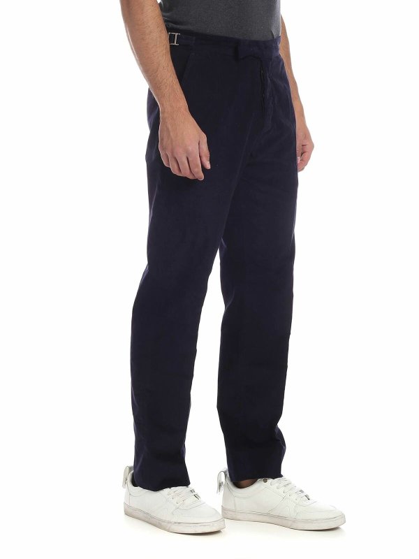VIVIENNE WESTWOOD ANGLOMANIA: casual trousers online - Blue corduroy trousers