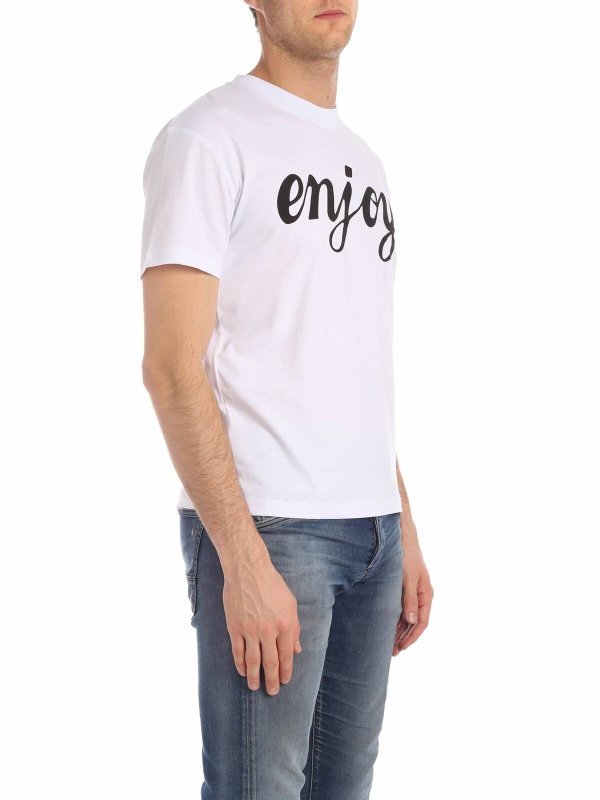 McQ Alexander Mcqueen: t-shirts online - Enjoy print T-shirt in white