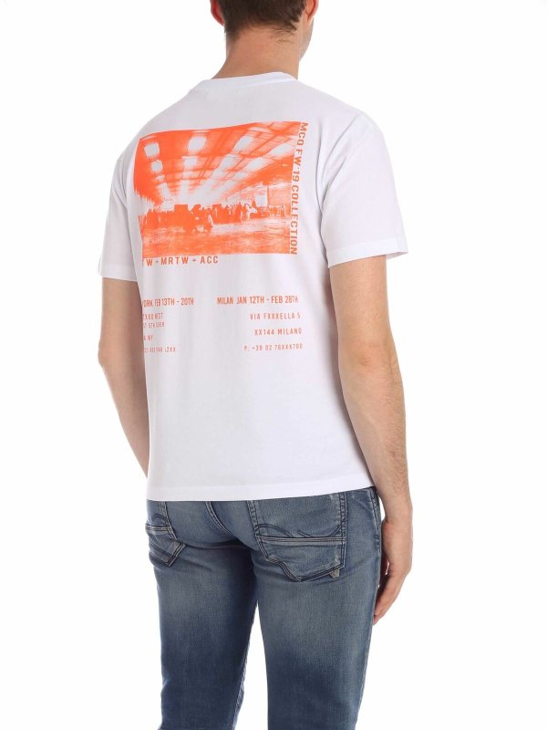 iKRIX McQ Alexander Mcqueen: t-shirts - Enjoy print T-shirt in white