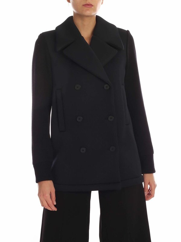FUZZI: Manteaux courts - Manteau Court - Noir