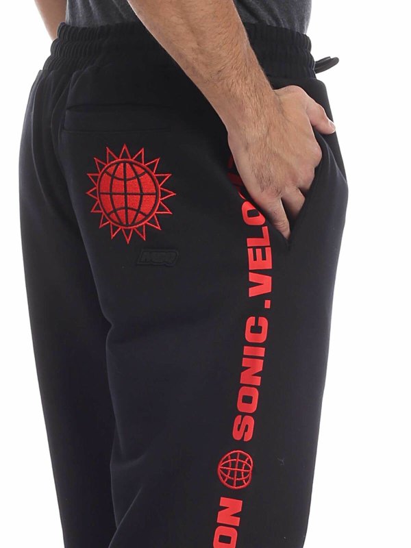 Pantalone Badge Dart nero shop online: McQ Alexander Mcqueen