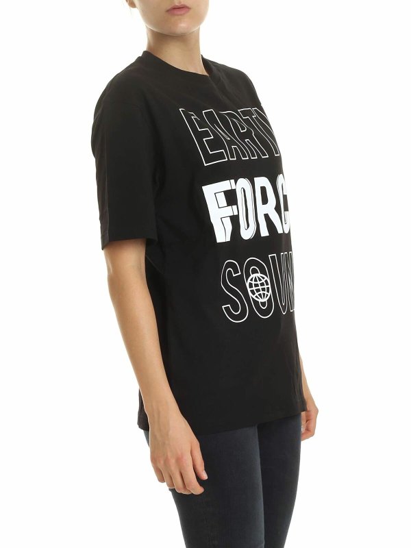 McQ Alexander Mcqueen: t-shirts online - Earth Force Sound t-shirt in black