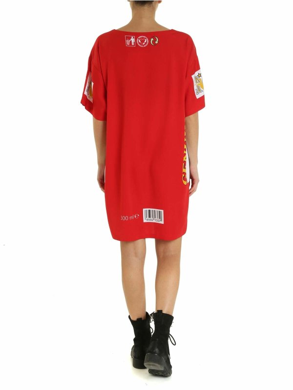 iKRIX MOSCHINO: abiti corti - Moschino x Budweiser abito rosso