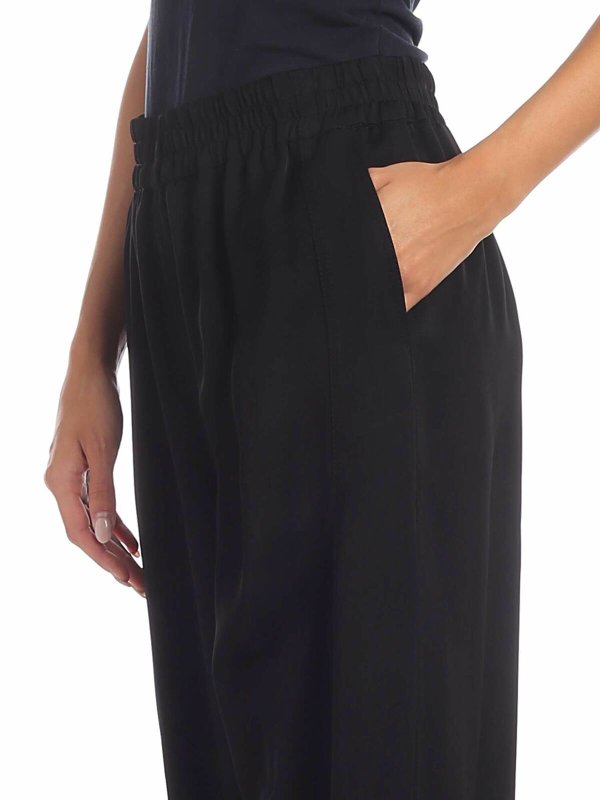 Pantalone gamba larga nero shop online: SEE BY CHLOE