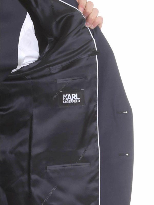 KARL LAGERFELD buy online Dark blue virgin wool suit