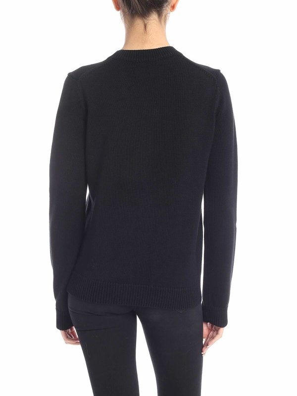 iKRIX KENZO: Strickpullover mit Rundhalsausschnitt - Rundhalspullover - Schwarz