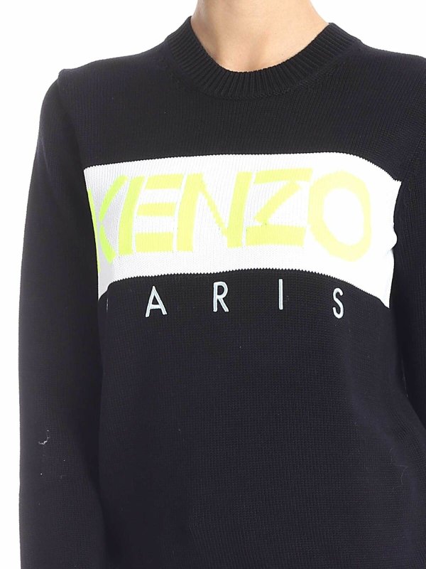 Rundhalspullover - Schwarz shop online: KENZO