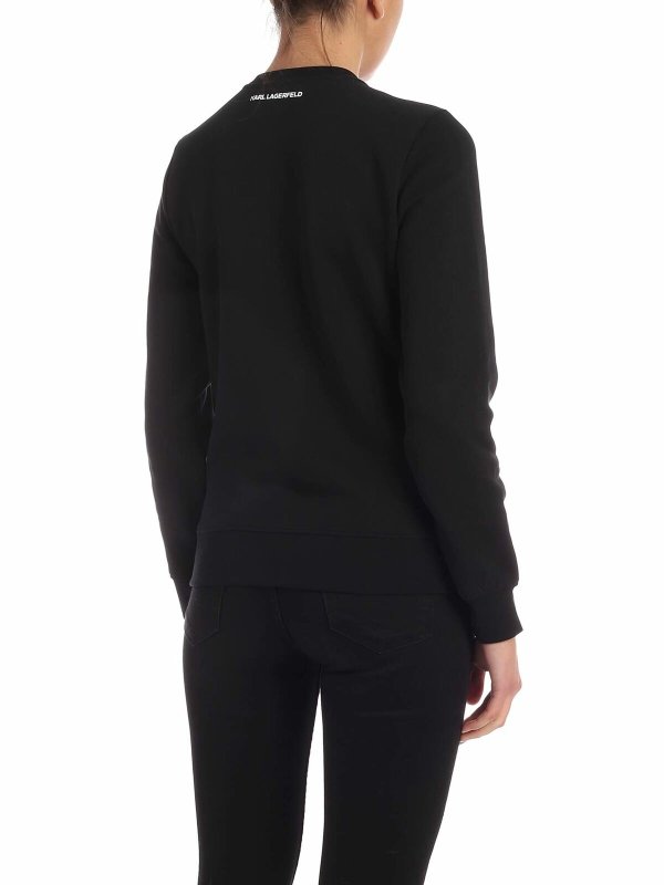 iKRIX KARL LAGERFELD: t-shirt - Felpa Ikonik Karl nera