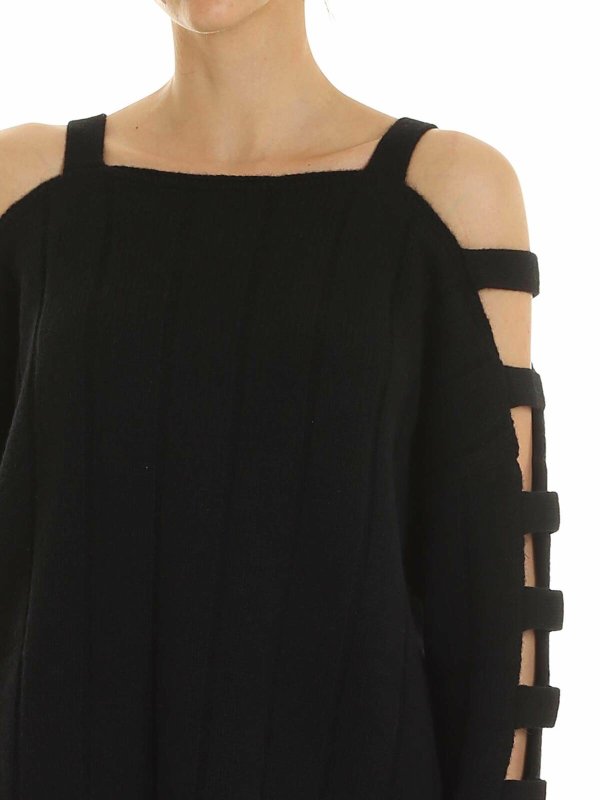 ボートネック - 黒 shop online: McQ Alexander Mcqueen