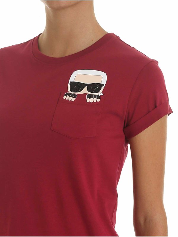 T-Shirt - Rot shop online: KARL LAGERFELD