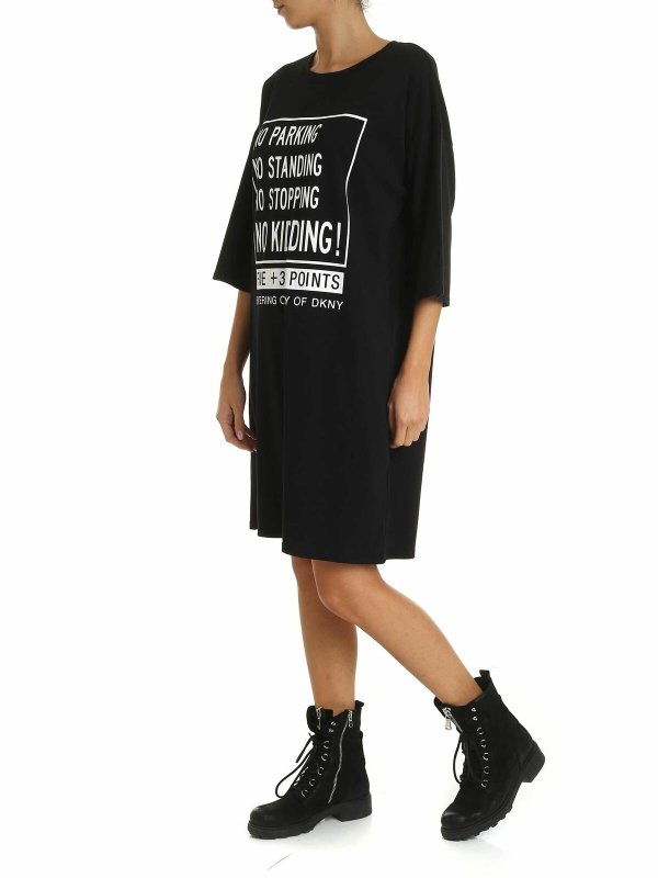DKNY: Robe longueur genou online - Robe Au Genou - Noir
