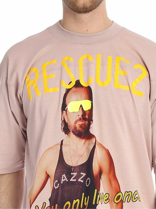 Rescue2 T-shirt in pink shop online: VIVIENNE WESTWOOD