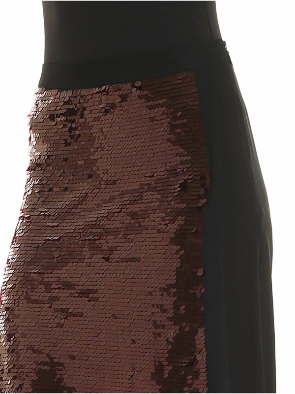 Maxi-sequins skirt in black shop online: McQ Alexander Mcqueen
