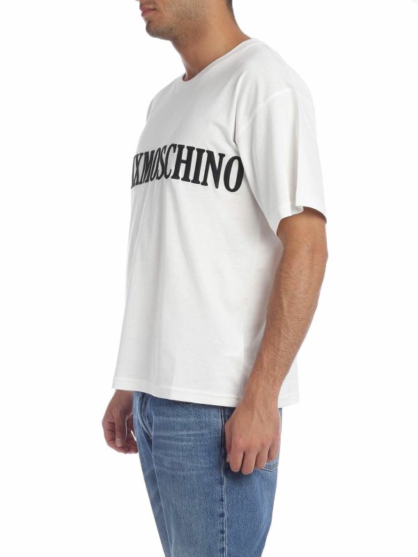 MOSCHINO: t-shirt online - T-shirt MMXIX MOSCHINO bianca