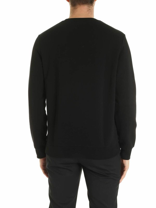 iKRIX KARL LAGERFELD: Sweatshirts & Sweaters - Logo print and embroidery sweatshirt in black