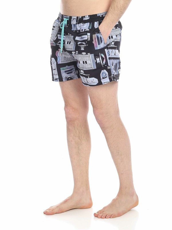 PAUL SMITH: Swim shorts & swimming trunks online - Sea Boxer with Paul Smith Camera Print