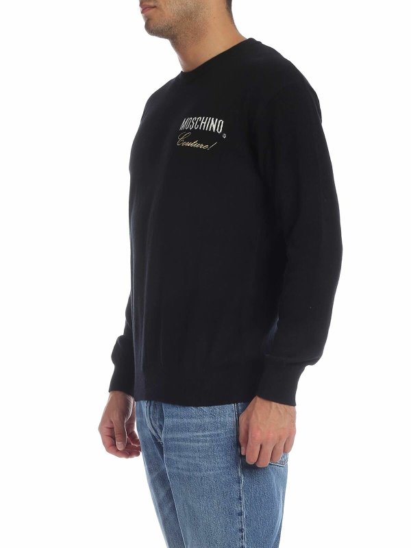 MOSCHINO: クルーネック online - クルーネック - 黒