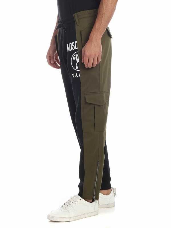 MOSCHINO: Pantalons casual online - Pantalons Décontractés - Vert