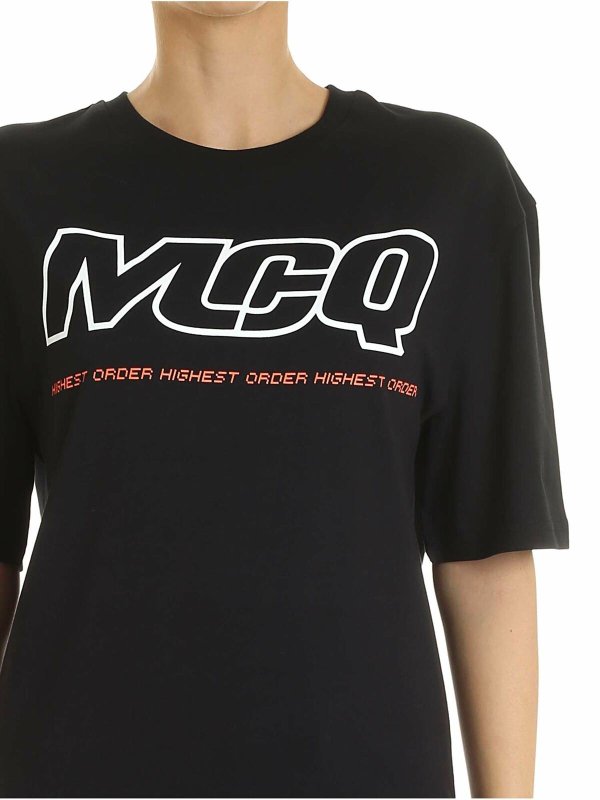 MCQ Highest Order T-shirt in black shop online: McQ Alexander Mcqueen