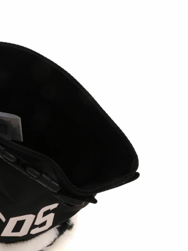 GCDS buy online Eco-fur insert bag in black