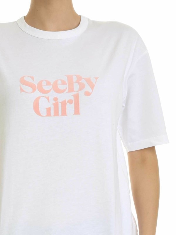 See-Girl T-shirt in white shop online: SEE BY CHLOE