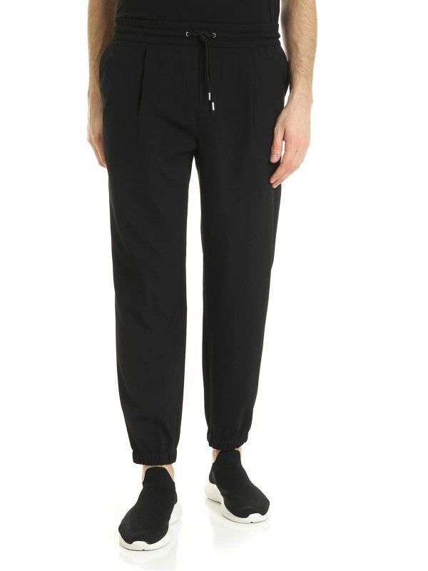 McQ Alexander Mcqueen: pantaloni casual - Pantalone nero con pinces