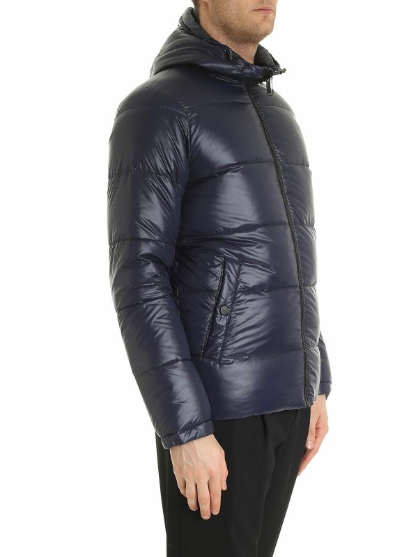 KARL LAGERFELD: padded coats online - Reversible down jacket in blue