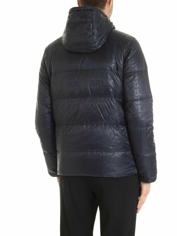 padded coats shop online Reversible down jacket in blue