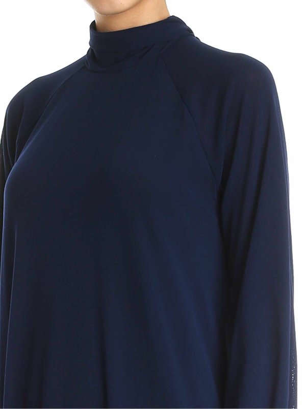 Knielanges Kleid - Blau shop online: FUZZI