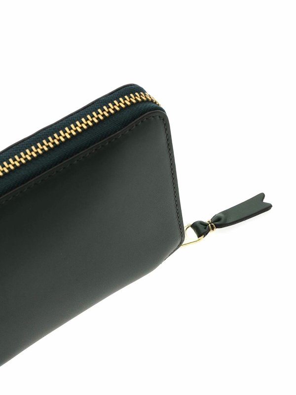 Classic Leather wallet in green shop online: COMME DES GARÇONS WALLET