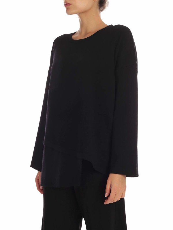 FUZZI: クルーネック online - クルーネック - 黒