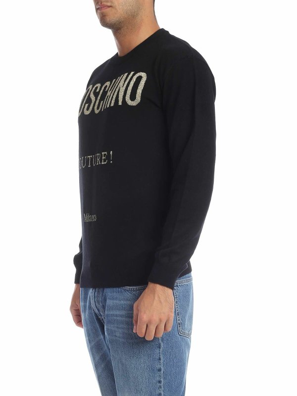 MOSCHINO: maglia collo rotondo online - Pullover in lana e cashmere