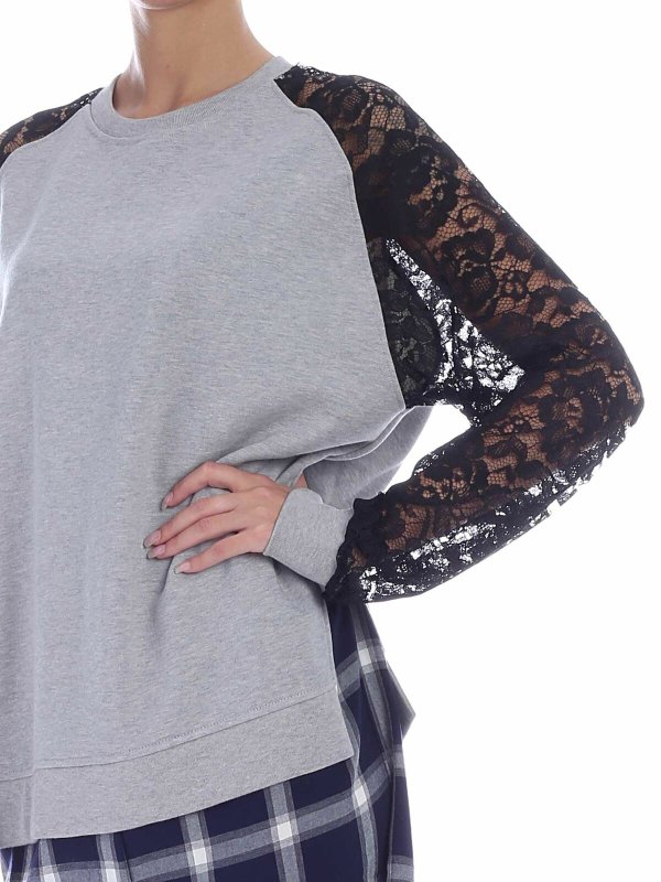 Grey dress with shirt-effect bottom shop online: McQ Alexander Mcqueen