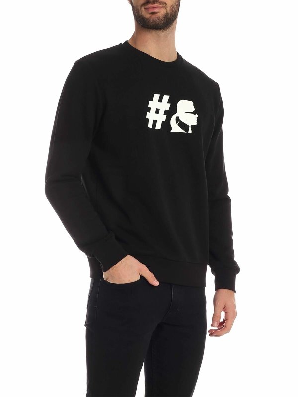 KARL LAGERFELD: Sweatshirts & Sweaters online - Kameo sweatshirt in black