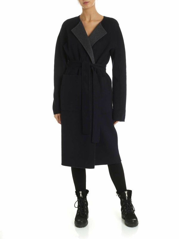 DKNY buy online Reversible cardigan in blue and gray