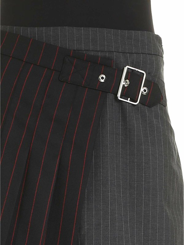 ミニスカート - グレー shop online: McQ Alexander Mcqueen