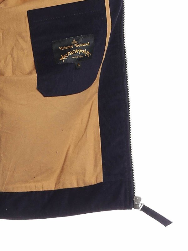 VIVIENNE WESTWOOD ANGLOMANIA buy online Factory jacket in corduroy blue