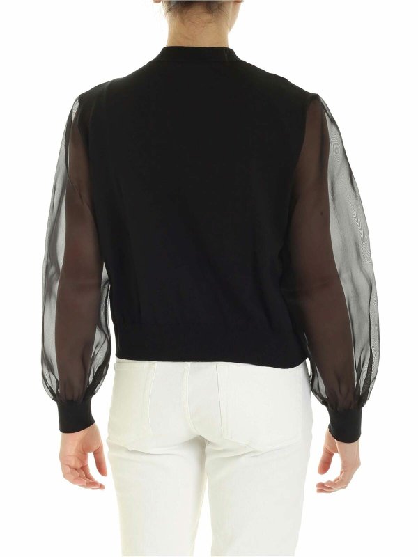 iKRIX MOSCHINO: cardigans - Teddy Embroidery cardigan in black