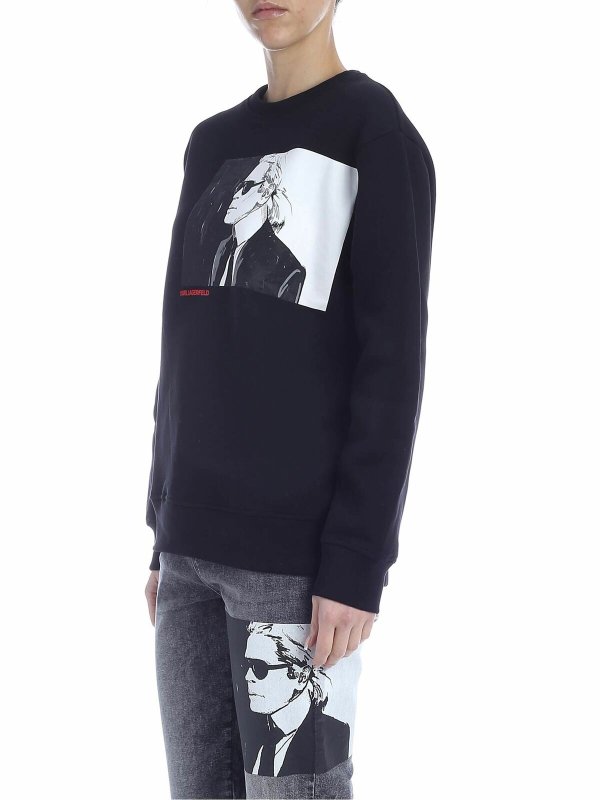 KARL LAGERFELD: Sweatshirts & Sweaters online - Karl Legend sweatshirt in black