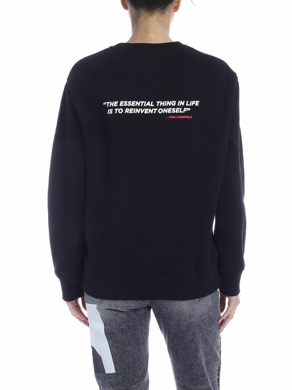 iKRIX KARL LAGERFELD: Sweatshirts & Sweaters - Karl Legend sweatshirt in black