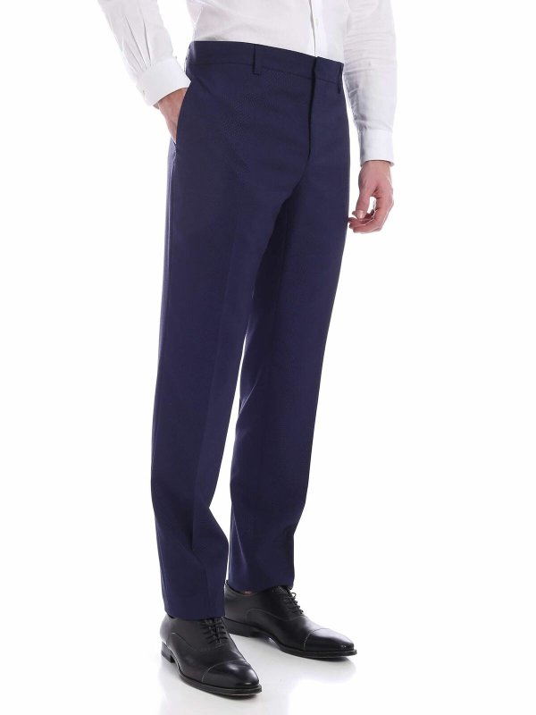 MOSCHINO: Pantalons élégants online - Pantalon Couturier - Bleu