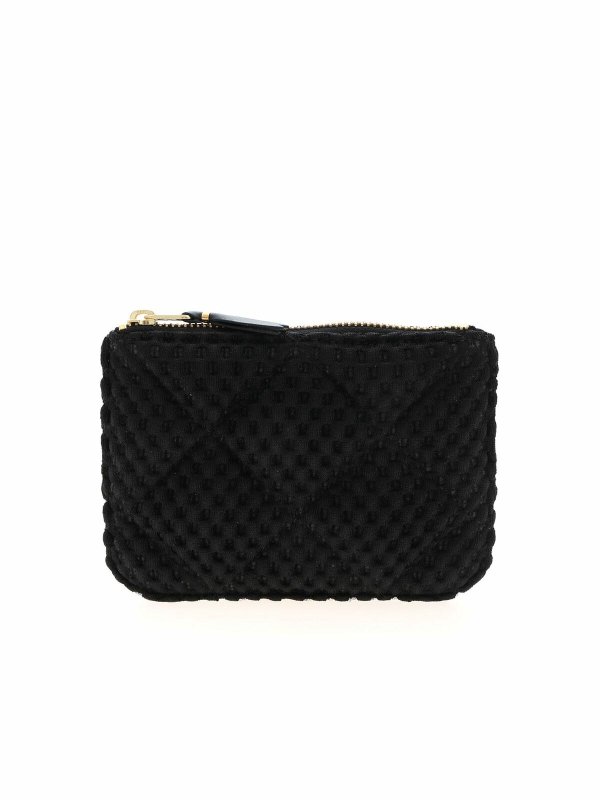 COMME DES GARÇONS WALLET: clutches - Fat Tortoise bag in black